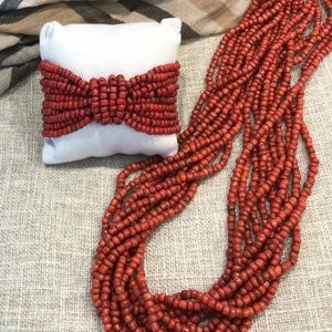 * 2 for $12.00 / Beautiful Seed Bead Necklace & Bracelet Set